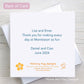 Personalised Playschool Thank You Card, Montessori Thank You Card