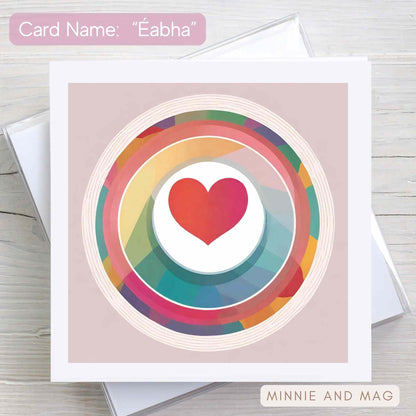 Love Heart Illustrated Card named The Eabha