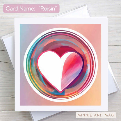 Love Heart Illustrated Card named The Roisin