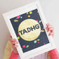 Personalised Outer Space Name Print