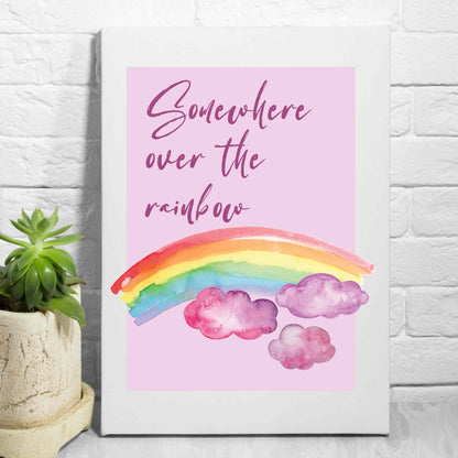 Somewhere Over The Rainbow Wall Print